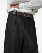 The Strata Pleated Stripe Trousers