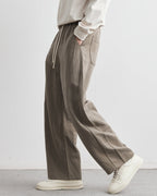 Tencel Loose Drawstrings Jogger Trousers