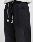 Light Silhouette Drawstring Loose Pants